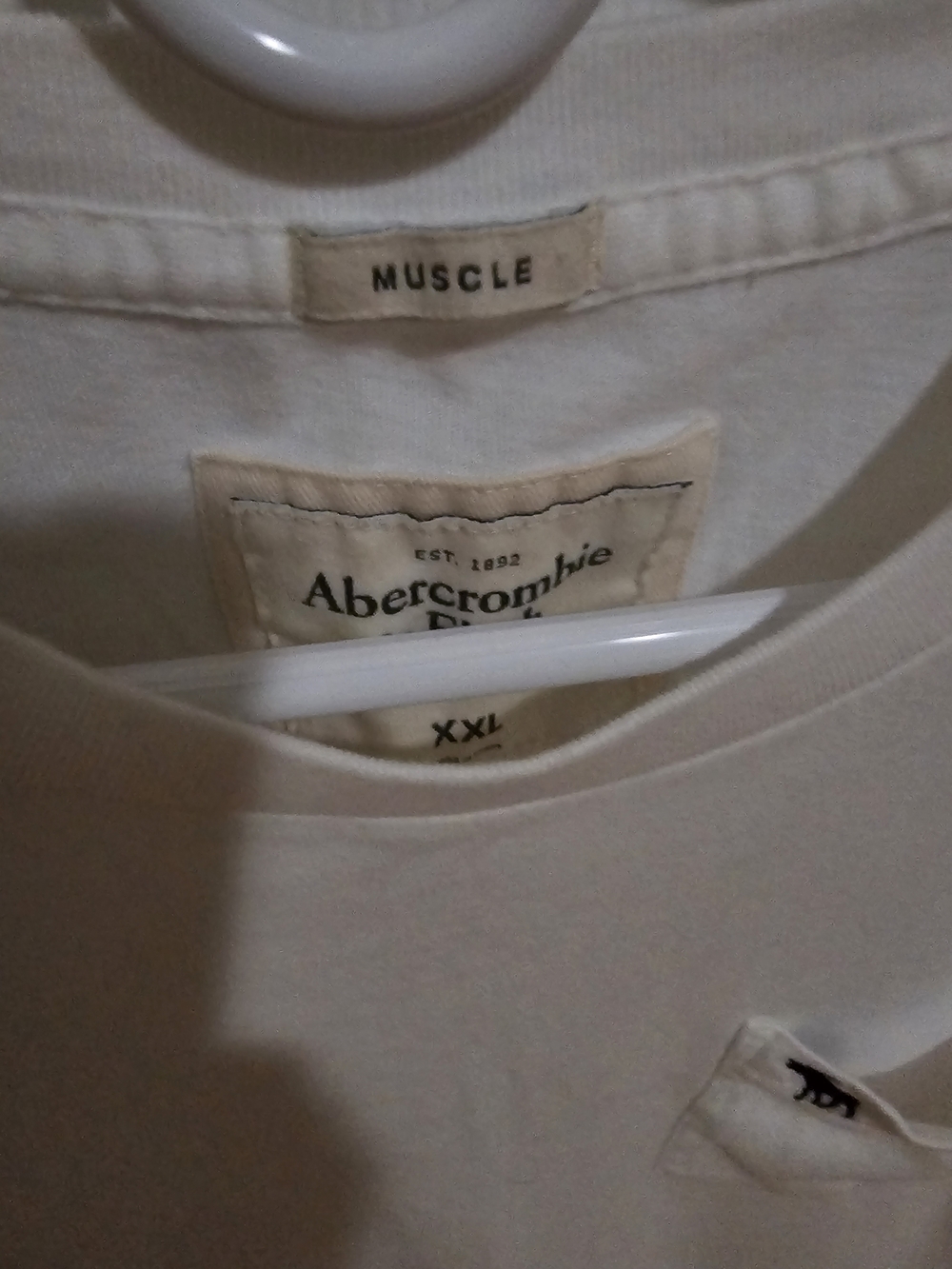 Abercrombie & Fitch White Short‑Sleeve Pocket Tee - Picture 3 of 3